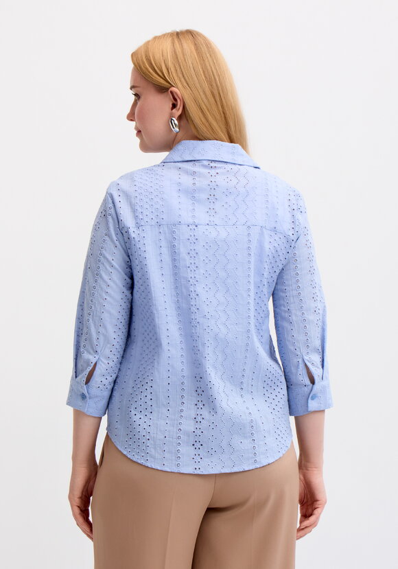 Блуза из шитья с рукавом 3/4 шир.  580, рис. 13