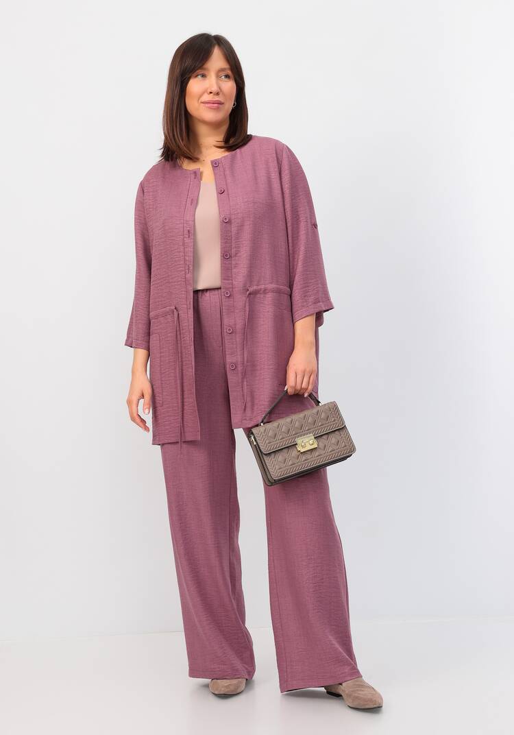 Кардиган на пуговицах с кулиской по талии шир.  750, рис. 28