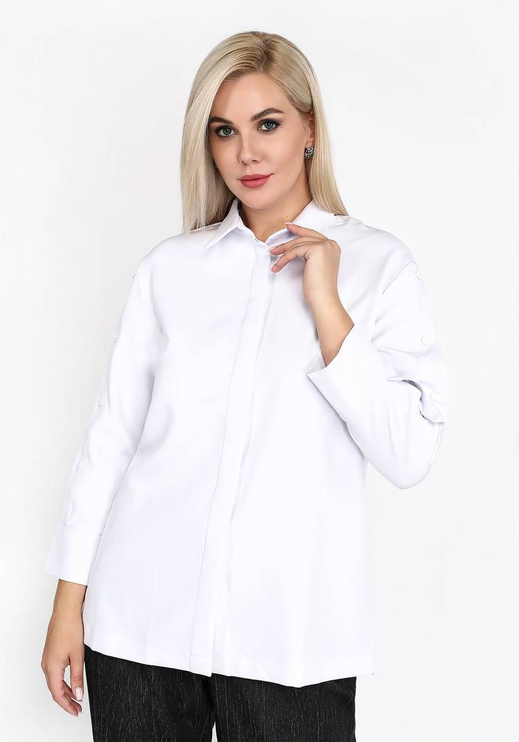 Блуза с застежкой на рукавах шир.  750, рис. 1