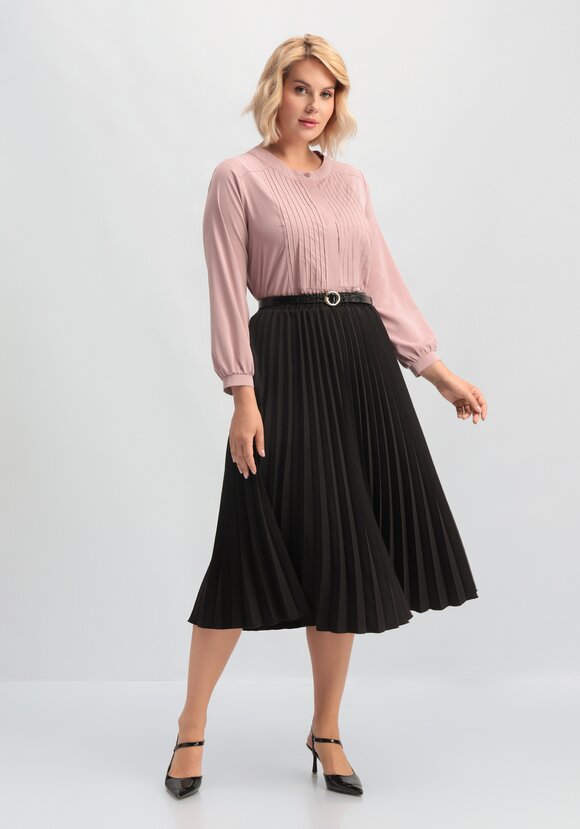 Юбка свободного кроя плиссированная шир.  580, рис. 10