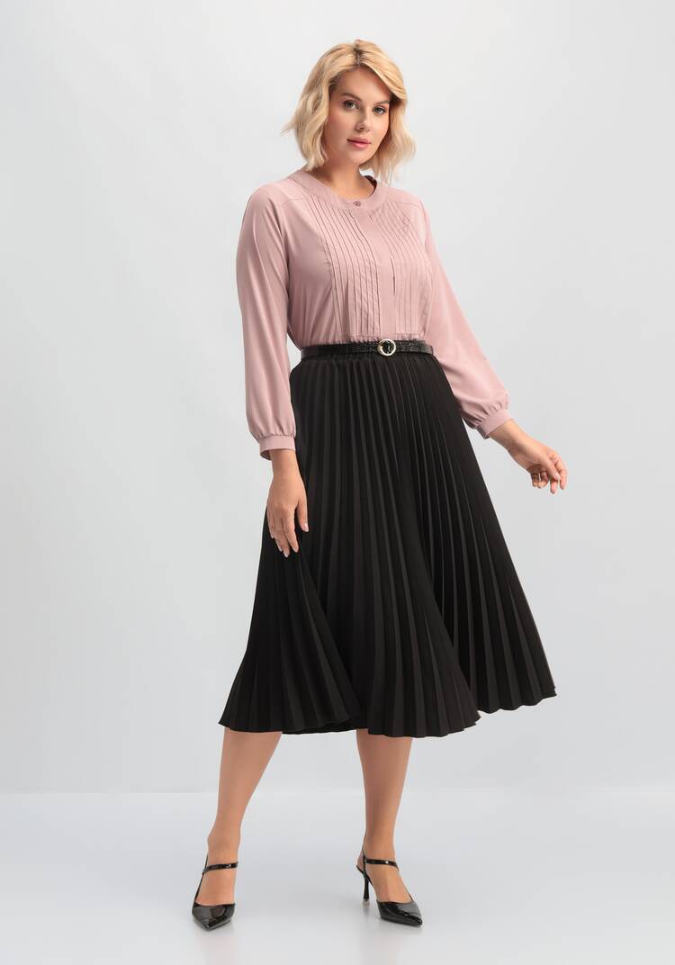 Юбка свободного кроя плиссированная шир.  750, рис. 10