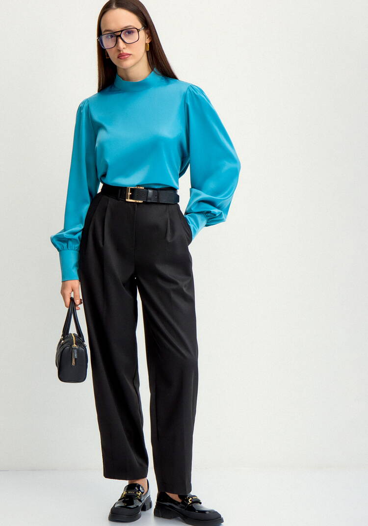 Брюки классические с защипами шир.  750, рис. 7