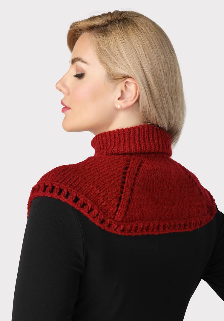 Манишка вязаная шир.  750, рис. 5