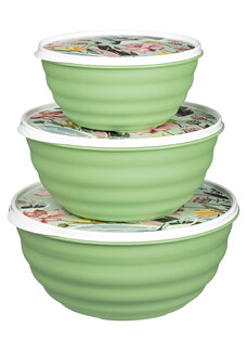 Комплект мисок с крышками, 3 шт.