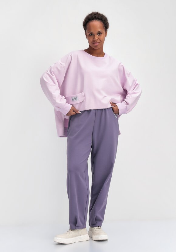 Брюки трикотажные с защипами по низу шир.  580, рис. 2