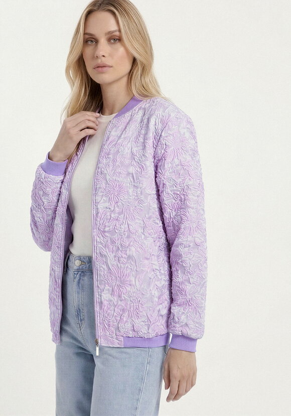 Бомбер из ткани с жаккардовым узором шир.  580, рис. 17