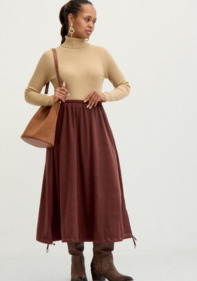 Юбка на кулиске по низу