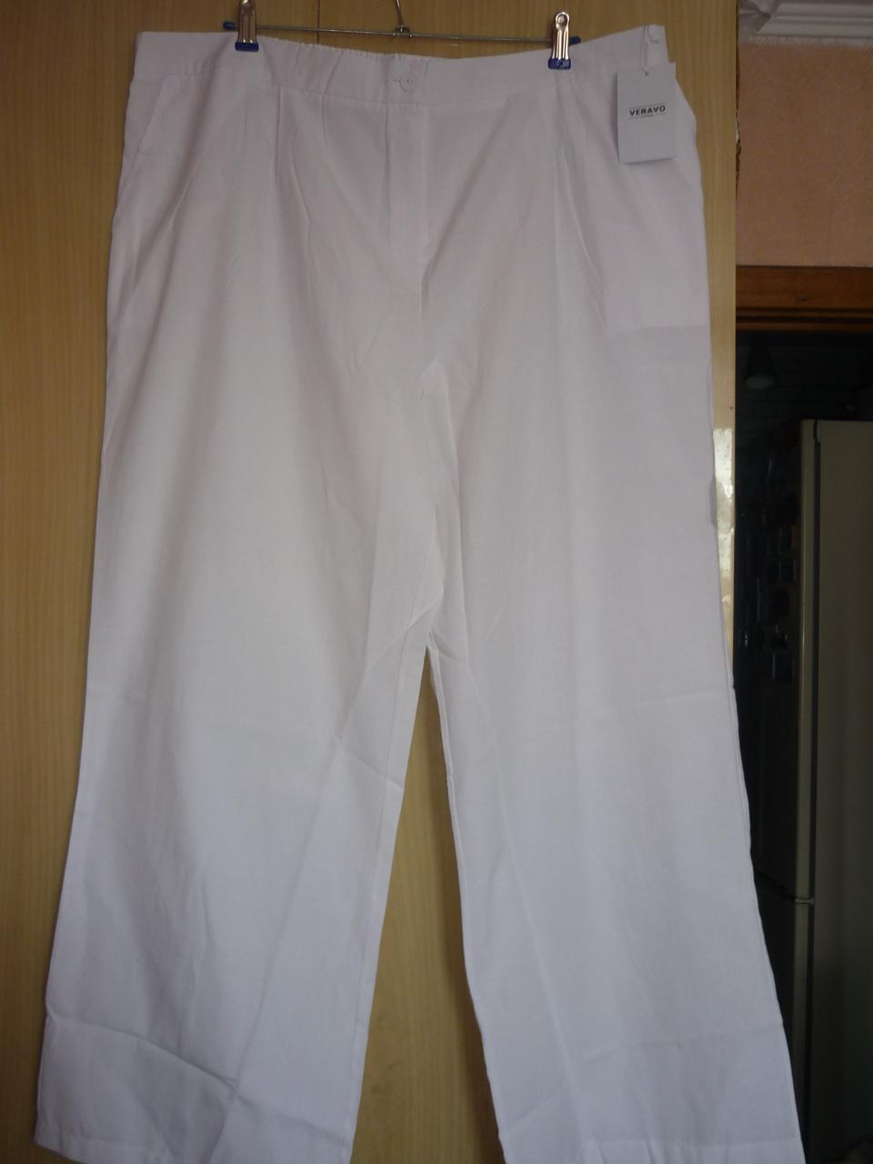 

Брюки размер 62 цвет белый лен, хлопок