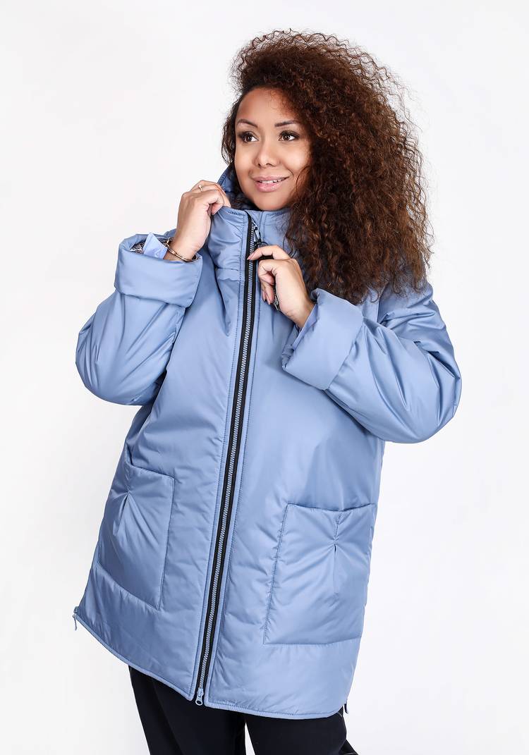 Куртка с капюшоном и накладными карманами шир.  750, рис. 9