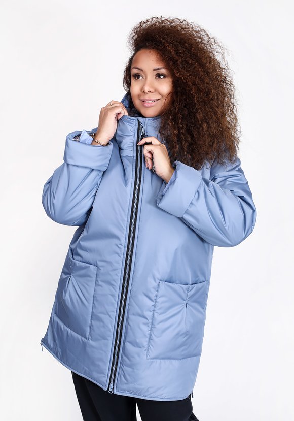 Куртка с капюшоном и накладными карманами шир.  580, рис. 9