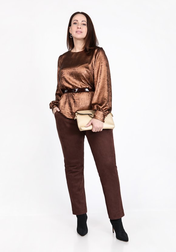 Блуза с объемным рукавом на манжете шир.  580, рис. 3