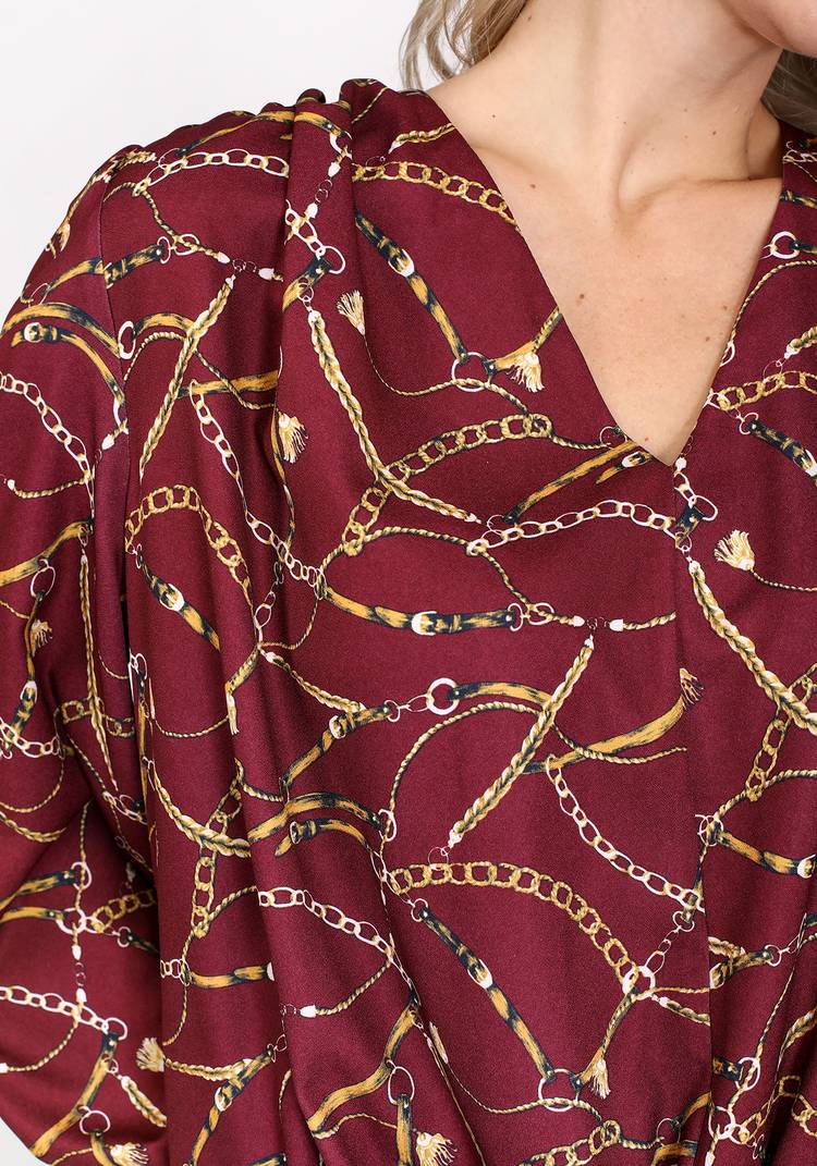 Блуза со сборкой и V-образным вырезом шир.  750, рис. 2