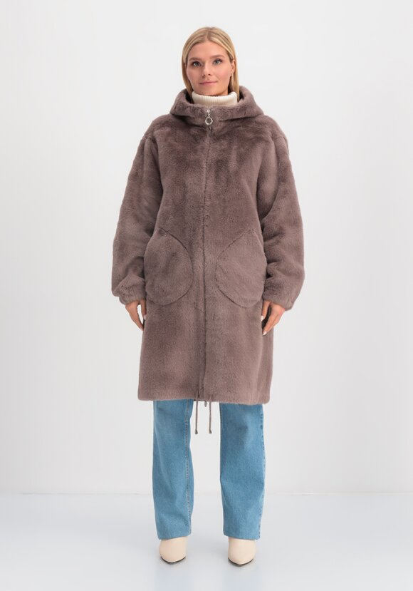 Пальто из экомеха шир.  580, рис. 24