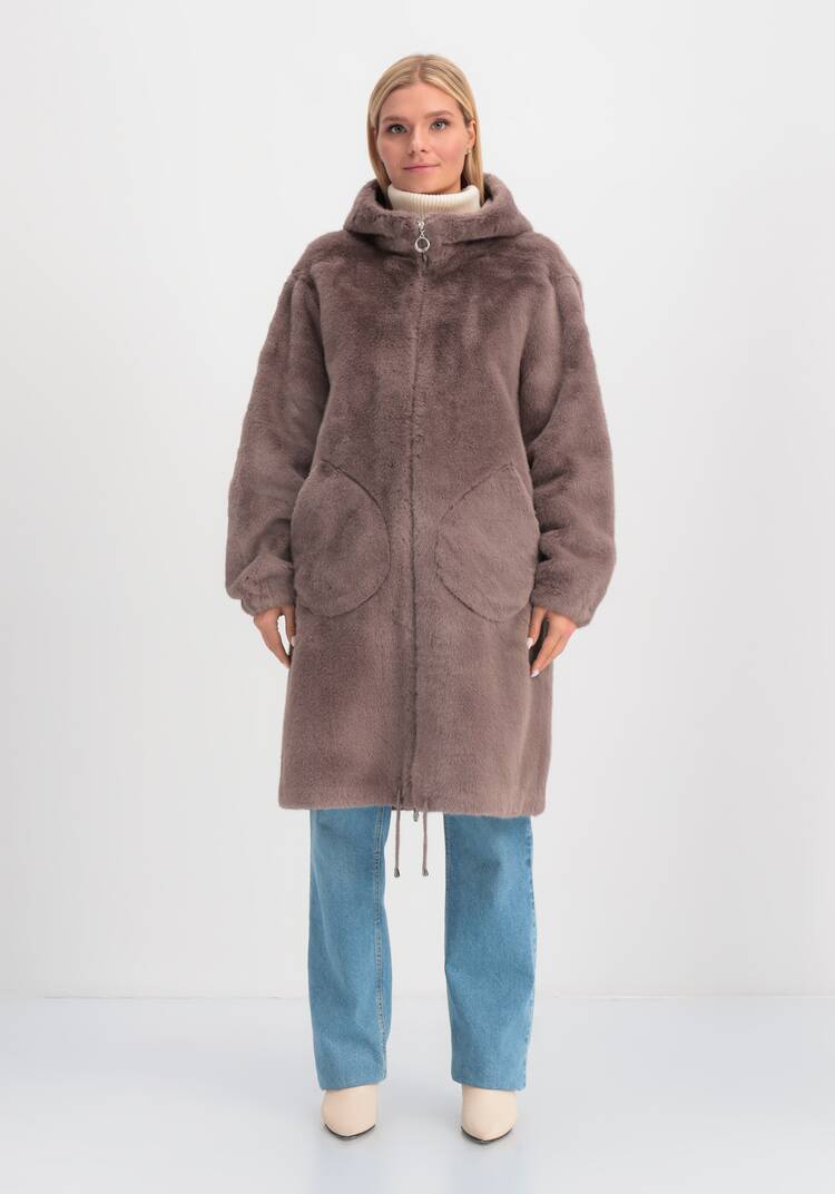 Пальто из экомеха шир.  750, рис. 24