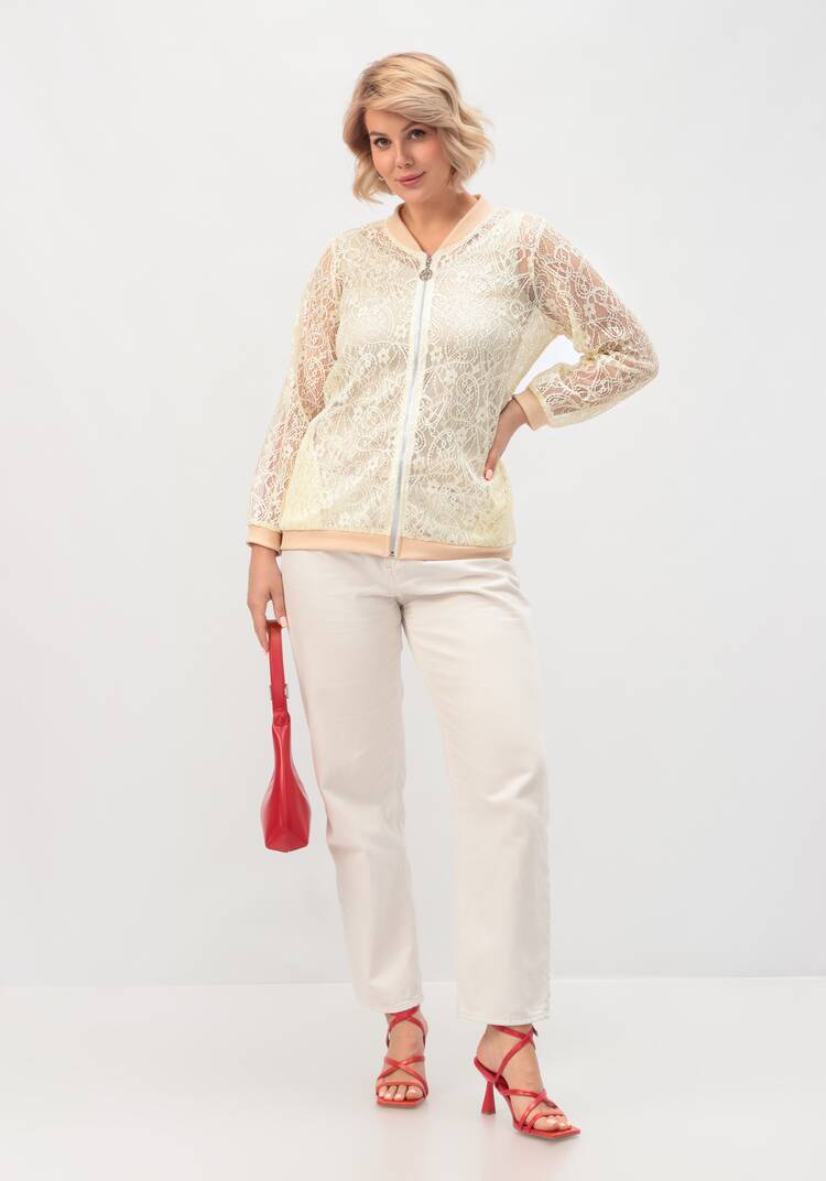 Бомбер кружевной шир.  750, рис. 11