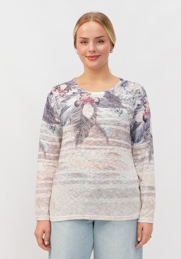 Блуза Ария с узором шир.  580, рис. 19