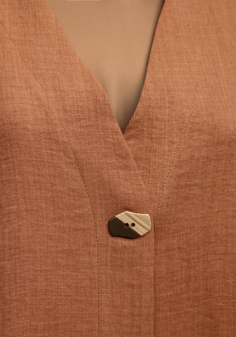 Жакет свободного кроя на пуговице Агата шир.  750, рис. 13