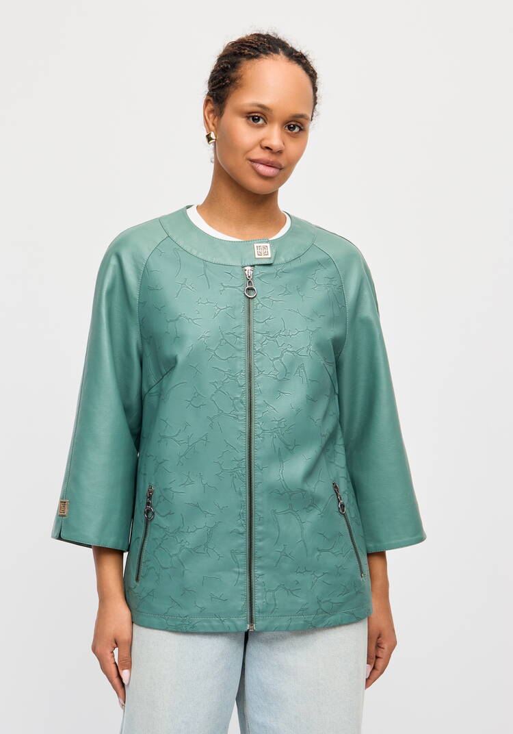 Куртка из премиальной экокожи шир.  750, рис. 11