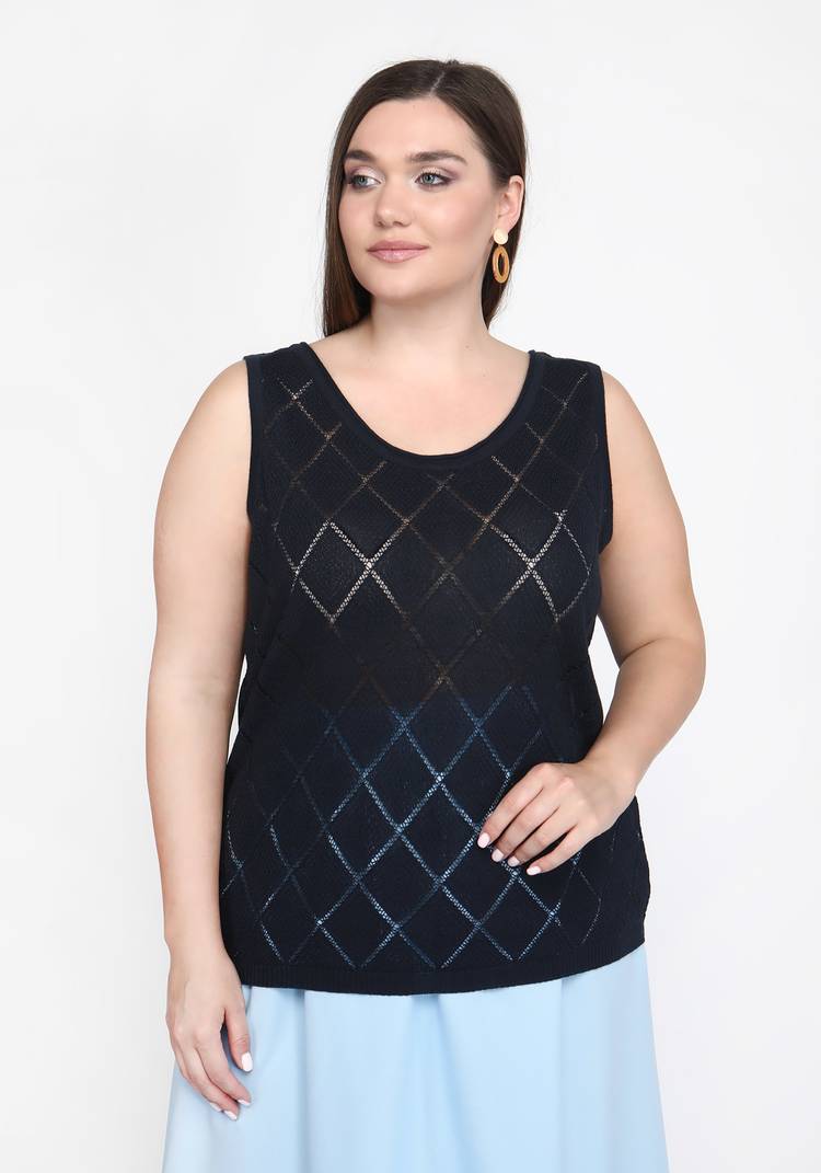 Топ ажурный ромбик шир.  750, рис. 10