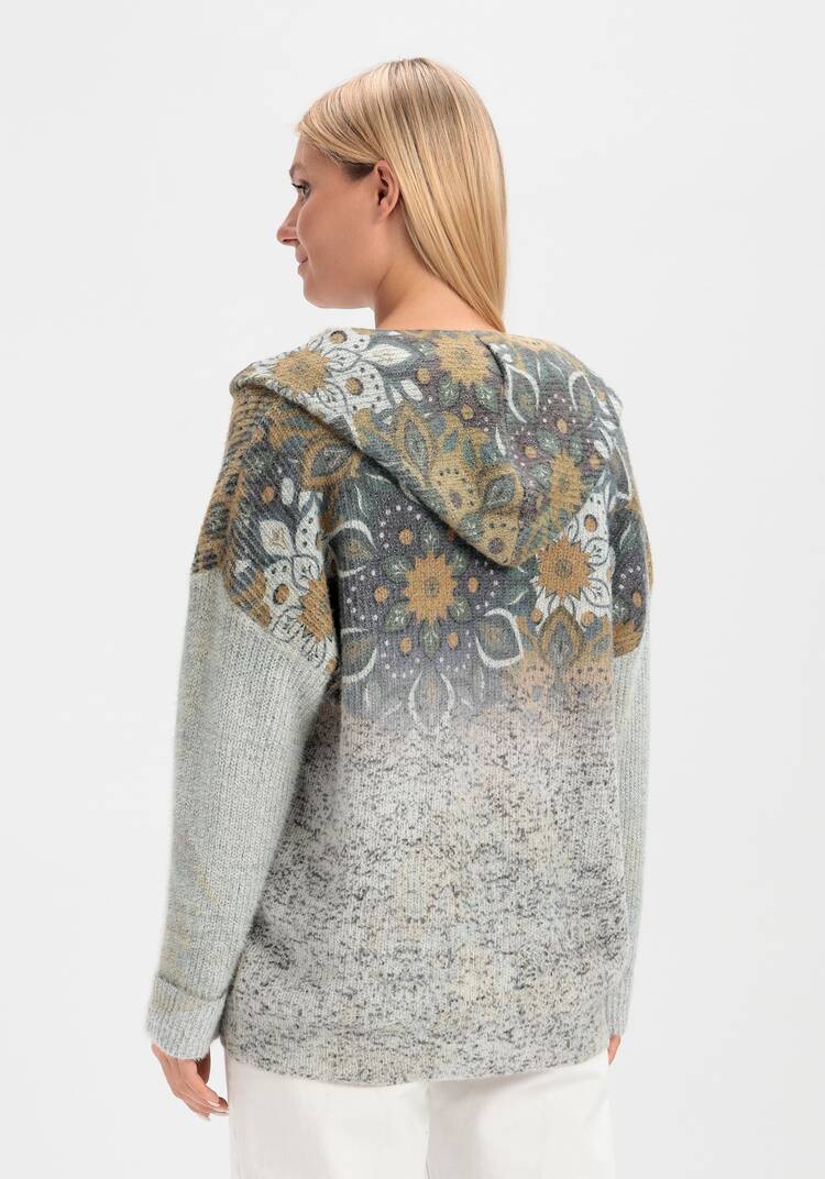 Джемпер Цветочное наслаждение шир.  750, рис. 3