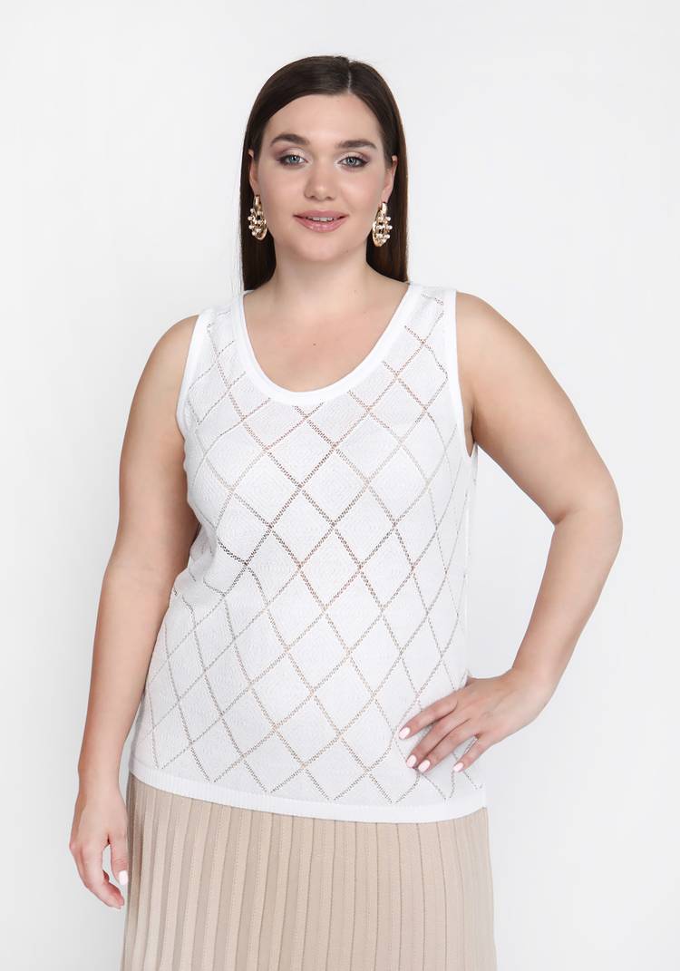 Топ ажурный ромбик шир.  750, рис. 7