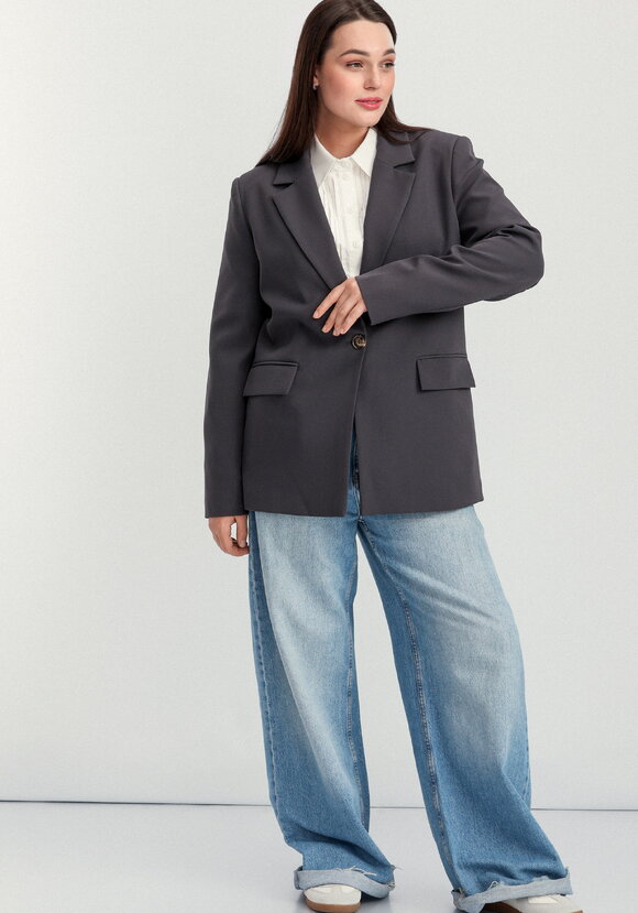 Пиджак однобортный на подкладке шир.  580, рис. 40