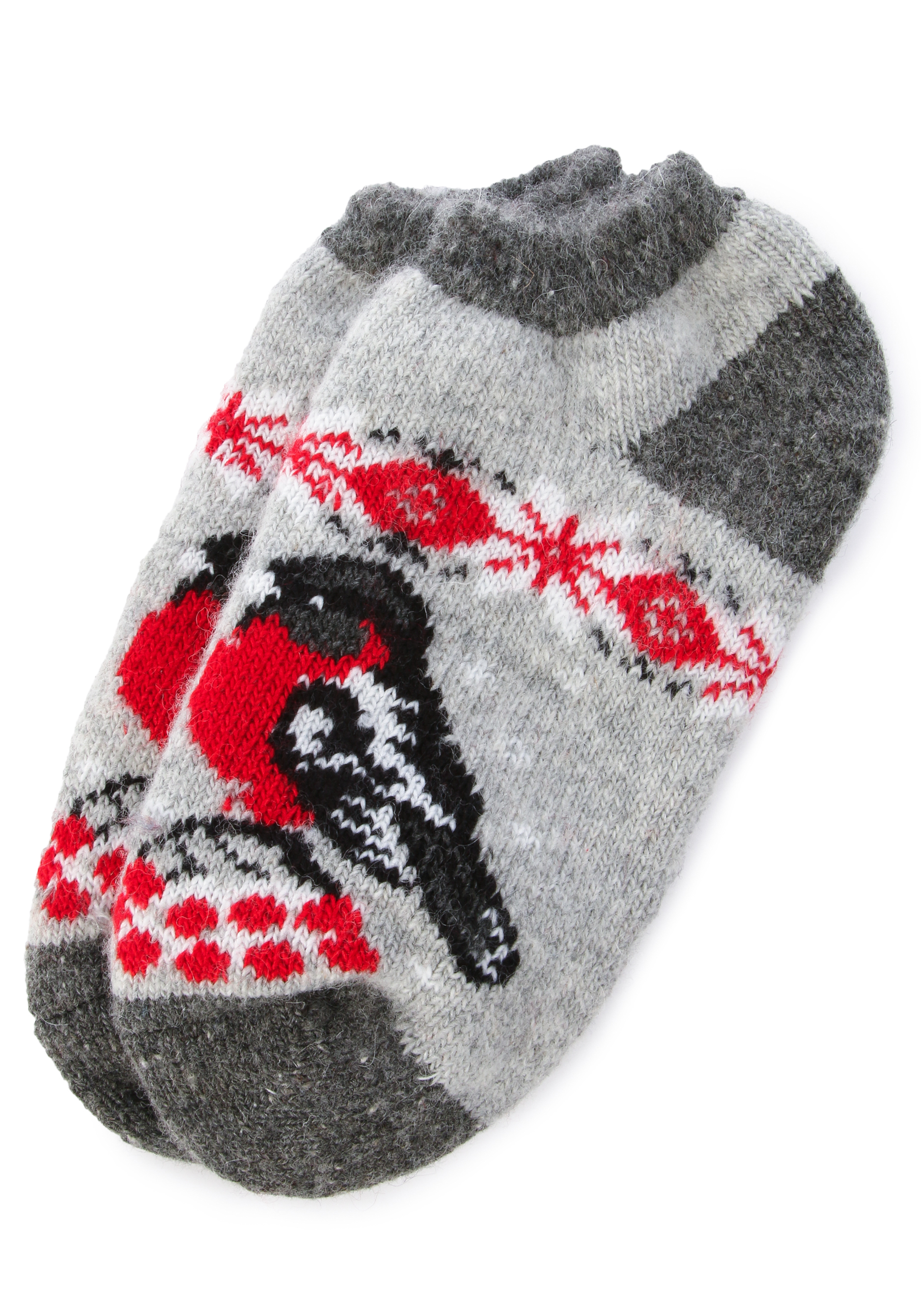 

Следки шерстяные "Софи", Серый