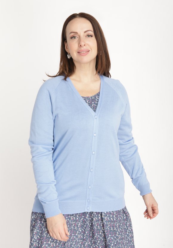 Кардиган с V-образным вырезом шир.  580, рис. 6