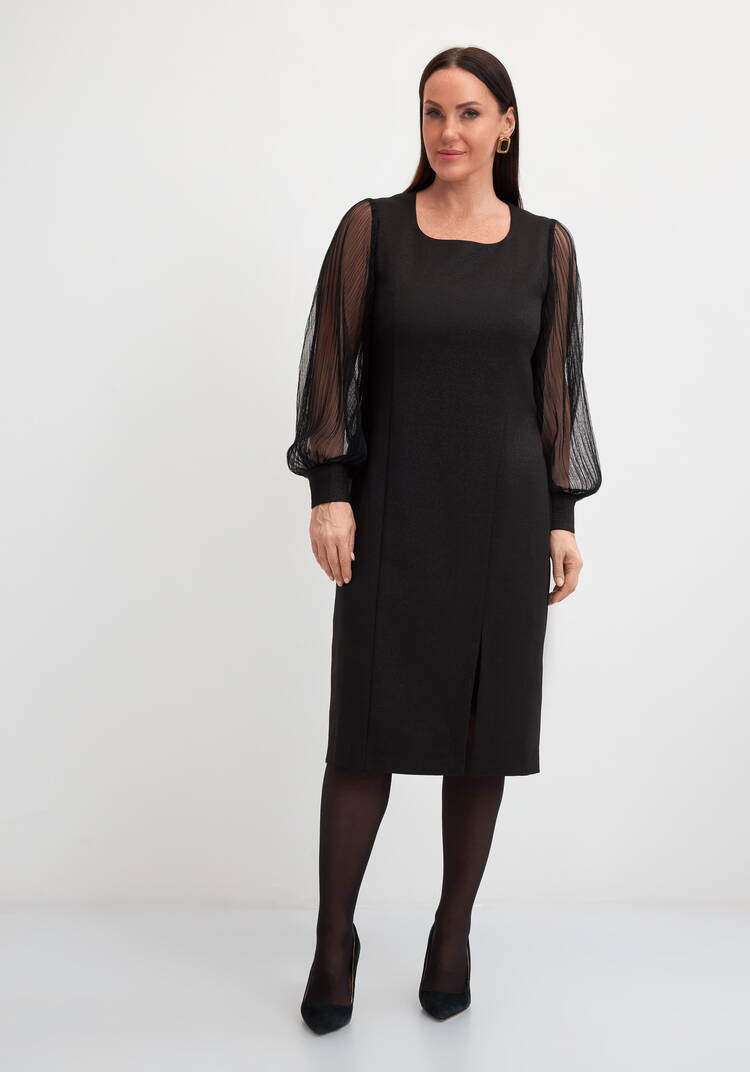 Платье вечернее с обьемными рукавами шир.  750, рис. 4