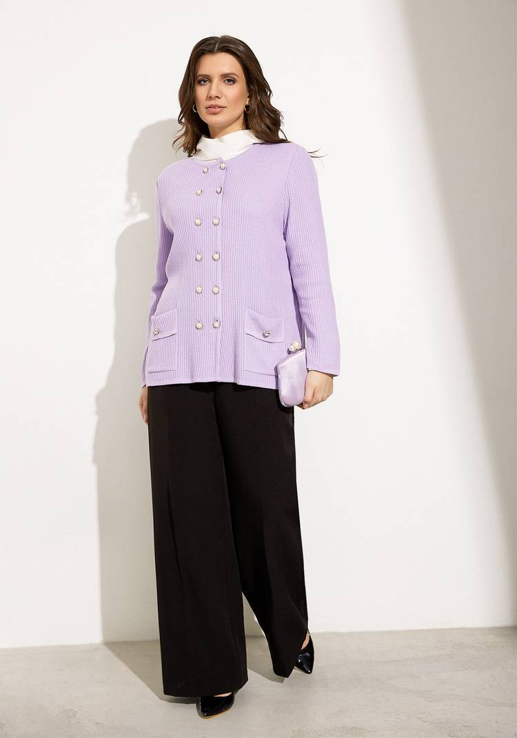 Жакет на пуговицах с жемчугом шир.  750, рис. 10