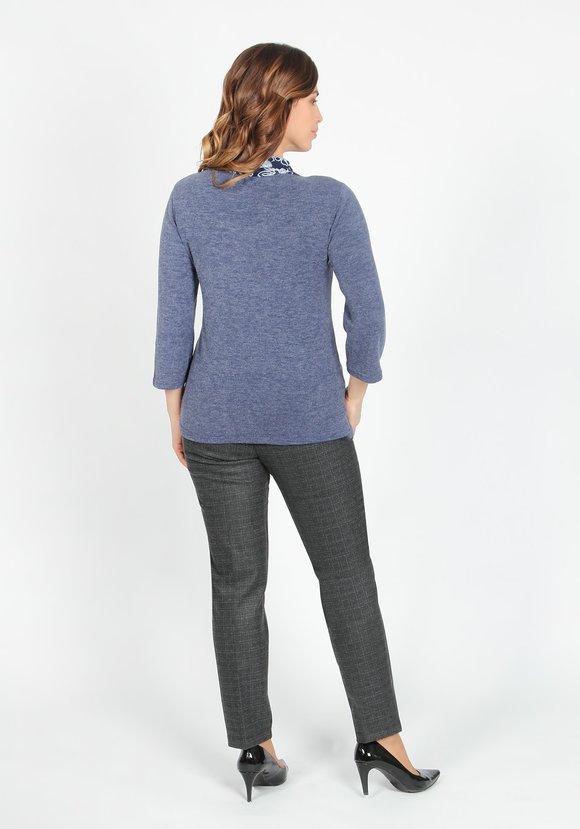 Блуза с галстуком Дебора шир.  580, рис. 4