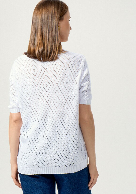 Джемпер с коротким рукавом ажурный шир.  580, рис. 3
