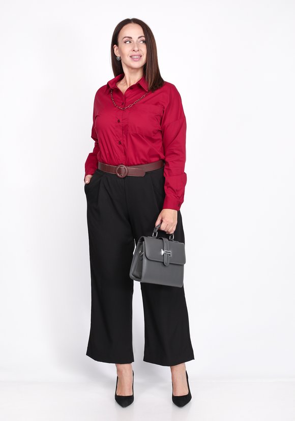 Рубашка базовая оверсайз шир.  580, рис. 7