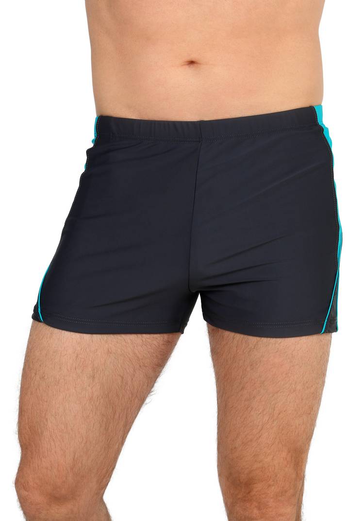 Плавки-шорты мужские с контрастными вставками шир.  750, рис. 1