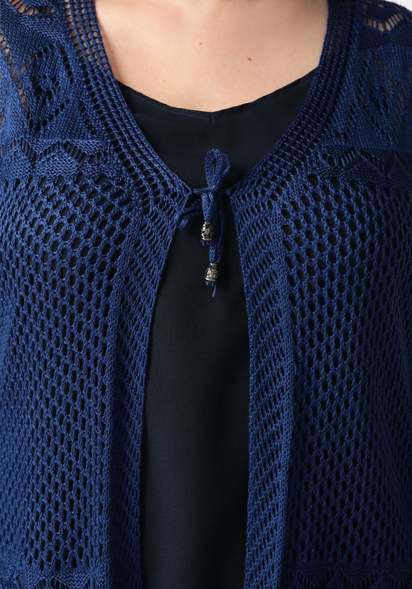 Кардиган Ажурное сочетание шир.  580, рис. 13