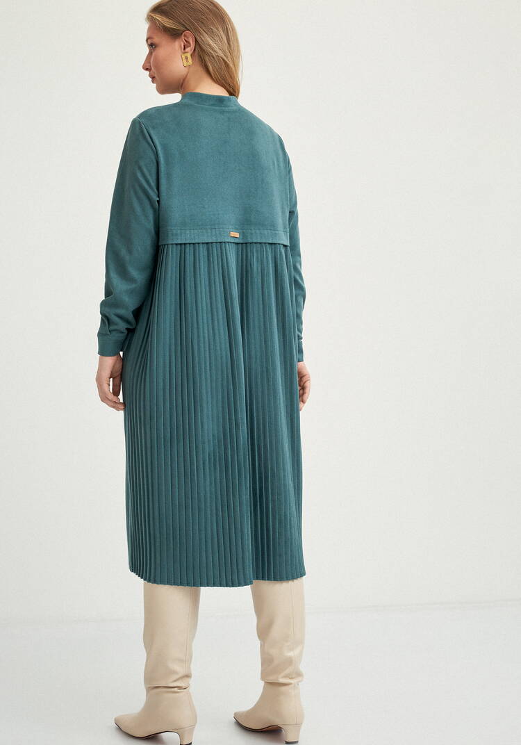 Платье-рубашка с плиссированной спинкой шир.  750, рис. 3