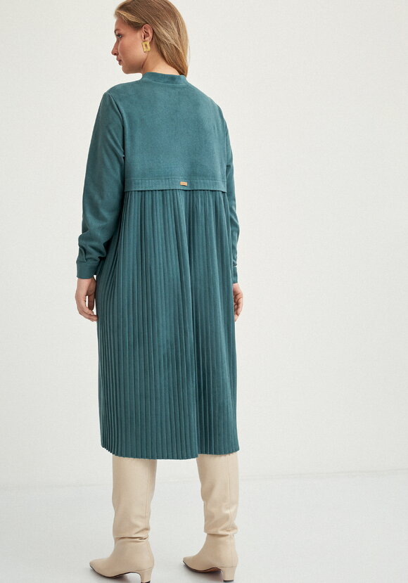 Платье-рубашка с плиссированной спинкой шир.  580, рис. 3