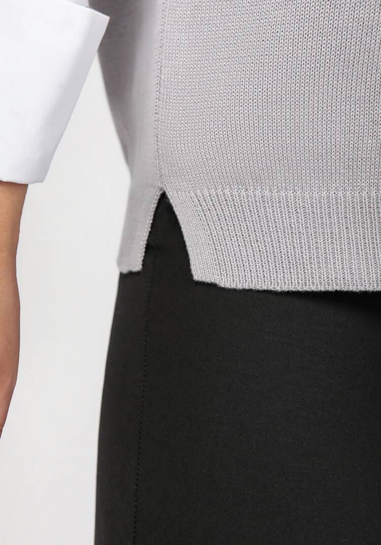 Жилет женский с яркими полосами по V вырезу шир.  750, рис. 10