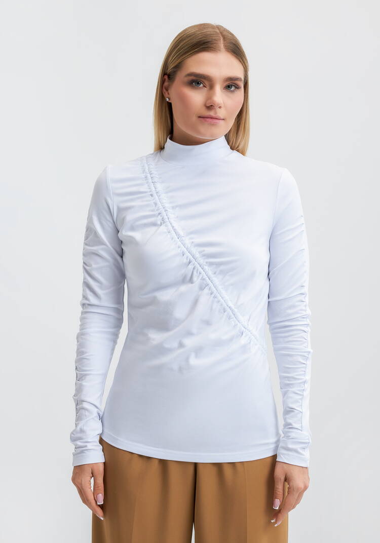 Водолазка со сборкой Хельга шир.  750, рис. 10