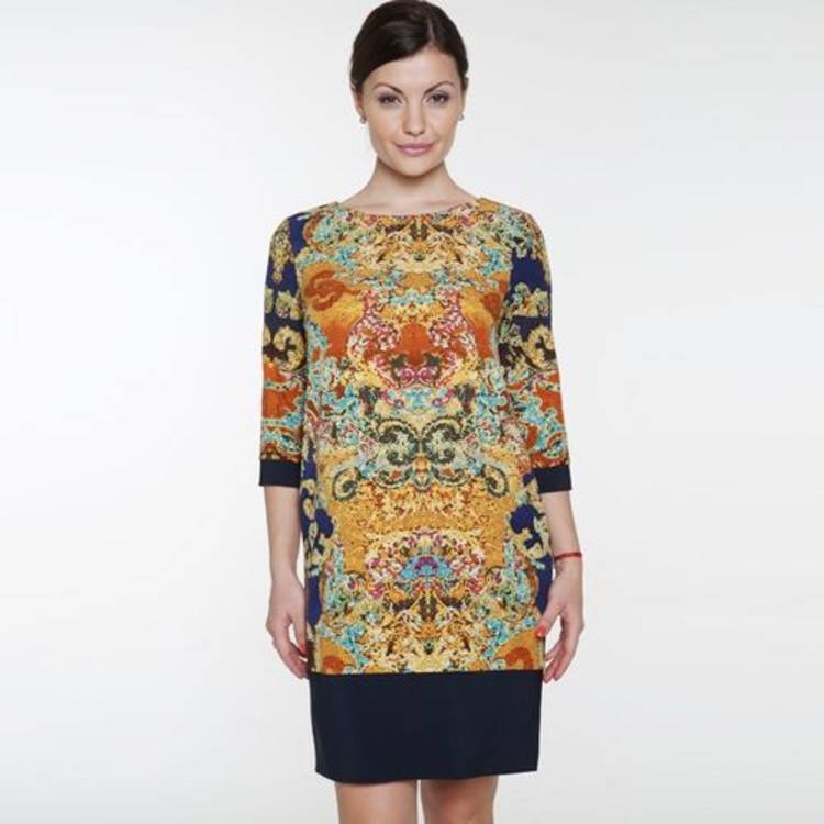 Платье с принтом Мозаика шир.  750, рис. 1