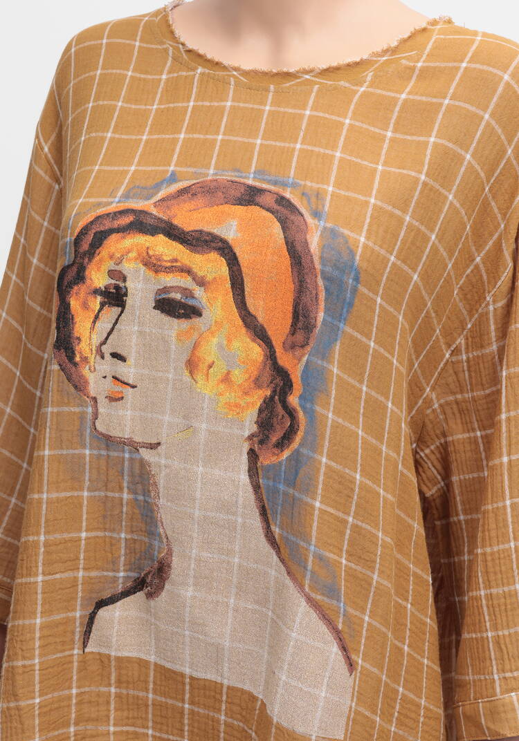 Туника из муслина с манжетами шир.  750, рис. 10