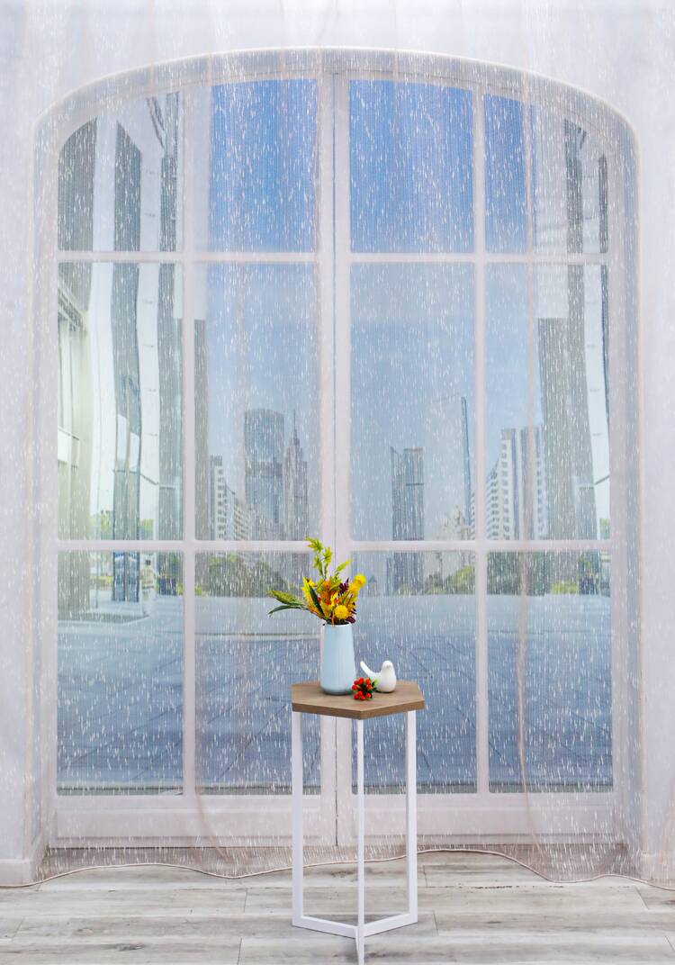 Тюль с люрексом Тривия шир.  750, рис. 3