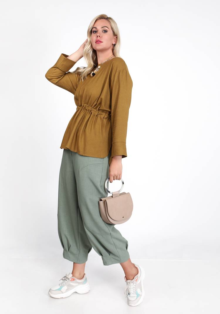 Брюки с защипами по низу шир.  750, рис. 11