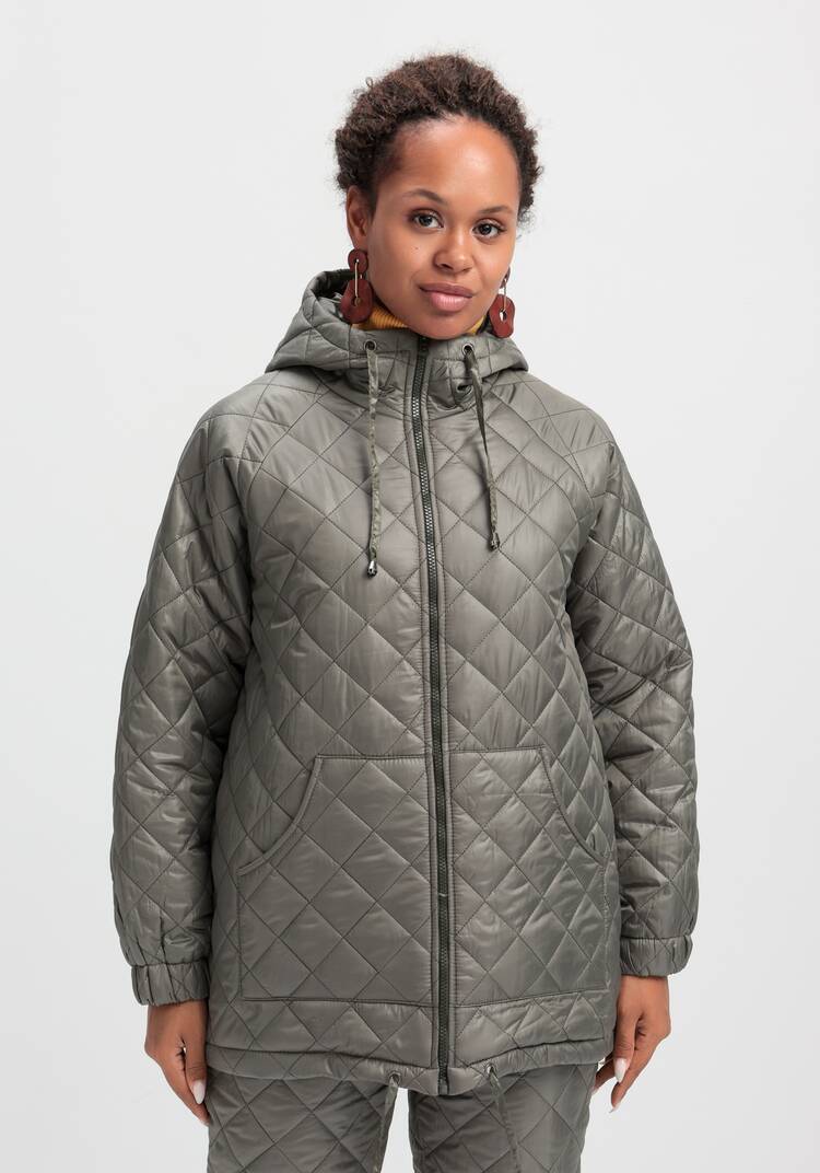 Куртка стёганая с капюшоном шир.  750, рис. 14