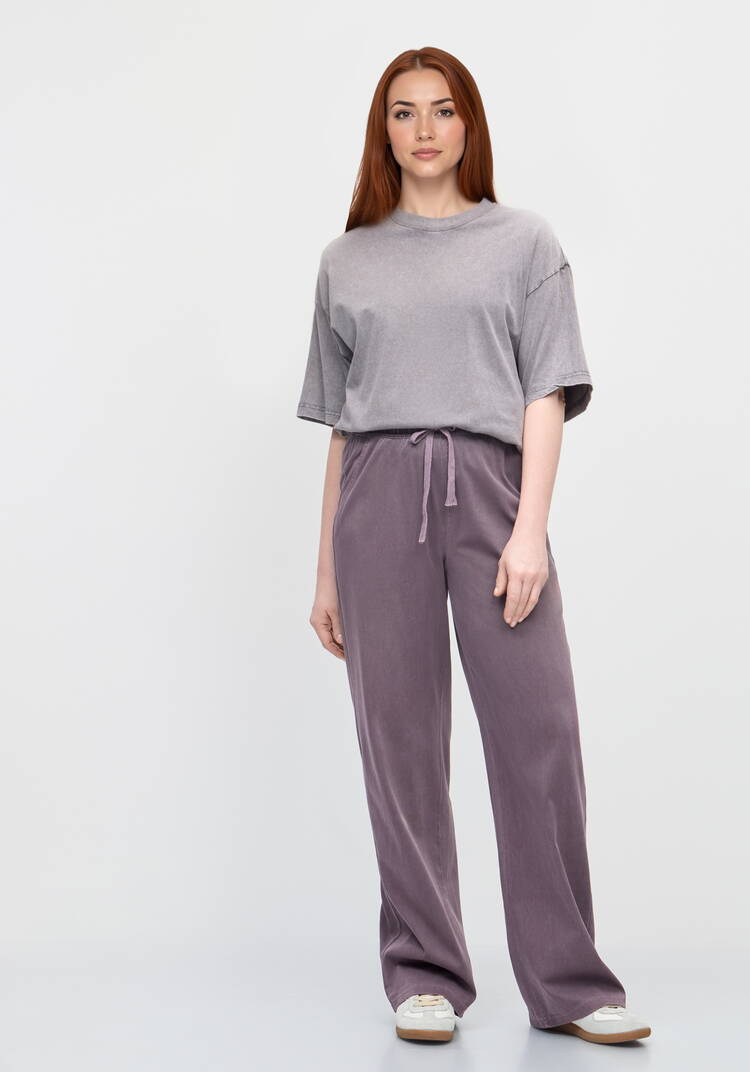 Брюки прямые от бедра с комфортным поясом шир.  750, рис. 1