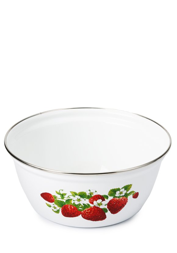Салатник эмалированный Клубника шир.  580, рис. 1