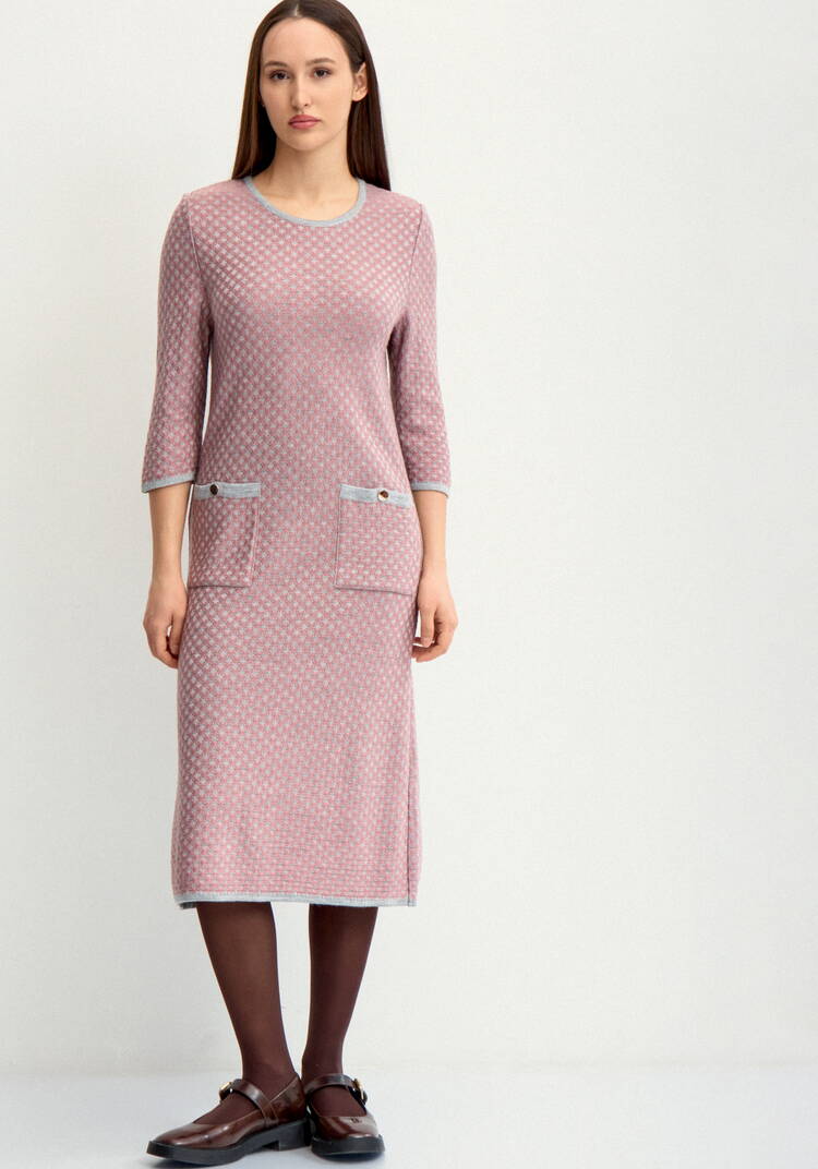 Платье полуприлегающего силуэта с рукавом 3/4 шир.  750, рис. 10