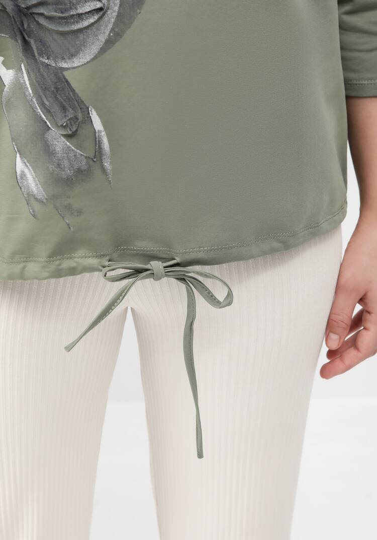 Блуза с принтом на кулиске шир.  750, рис. 30