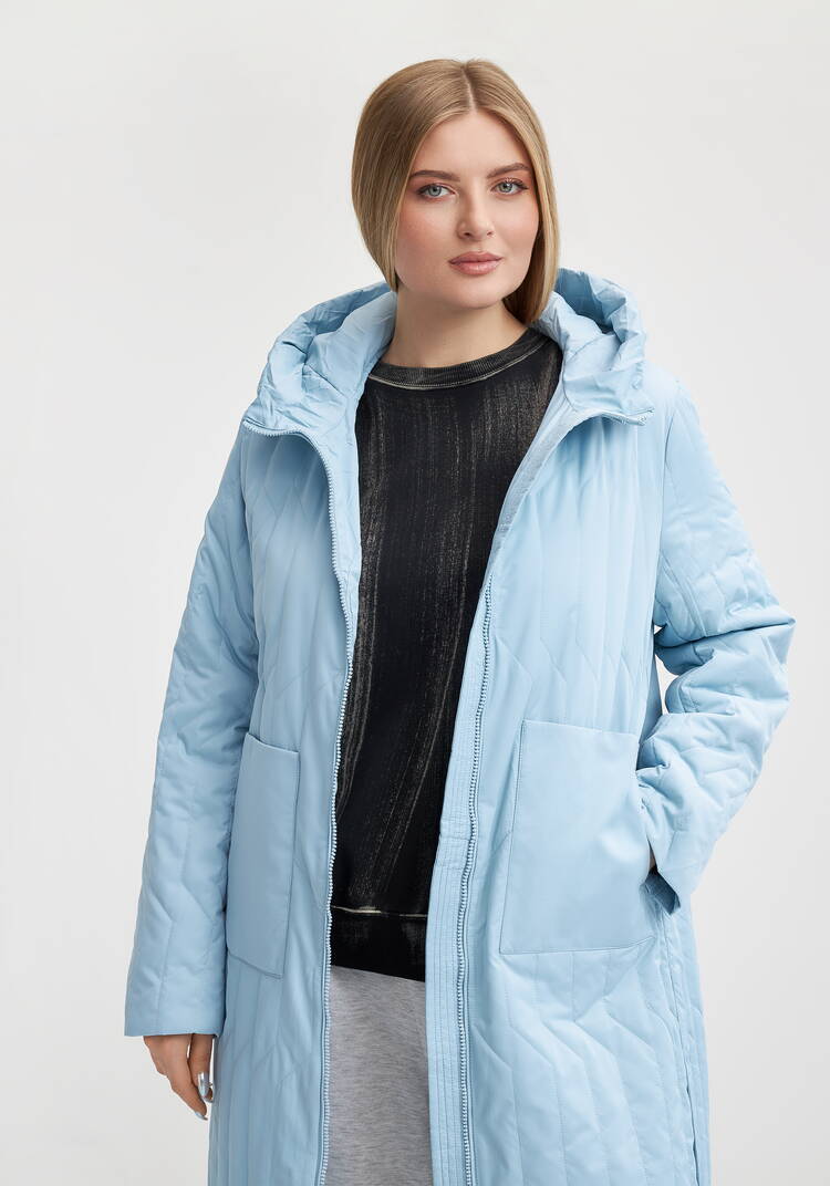 Пальто с фигурной стежкой Стефания шир.  750, рис. 2