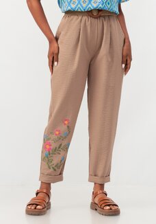 Брюки-бананы с принтом